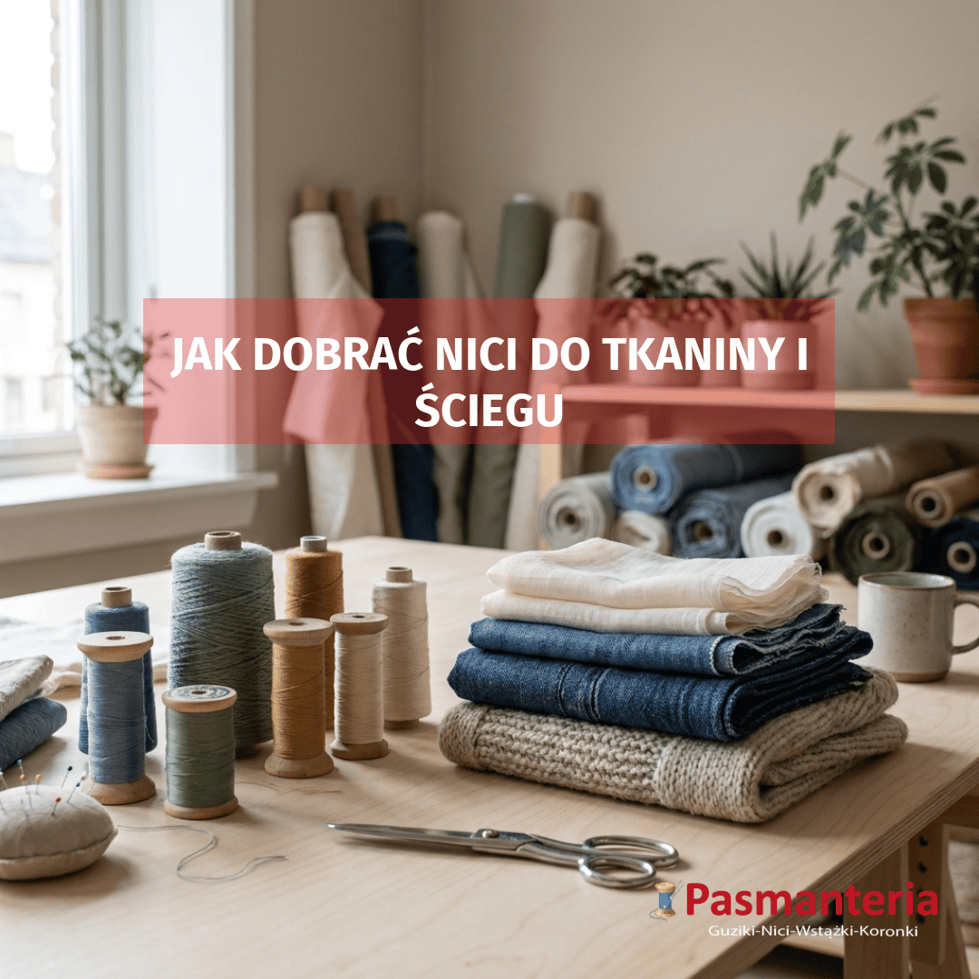 Jak dobrać nici do tkaniny i ściegu