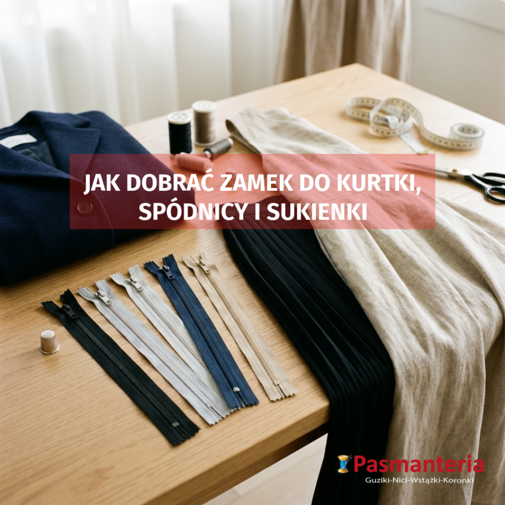 Jak dobrać zamek do kurtki, spódnicy i sukienki