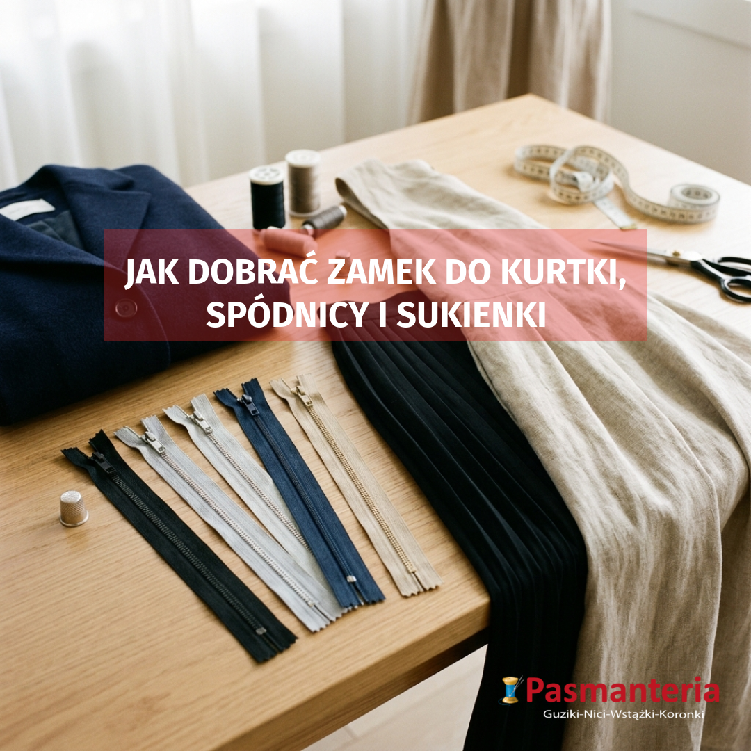 Jak dobrać zamek do kurtki, spódnicy i sukienki